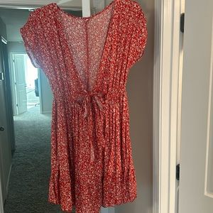 Front tie dress